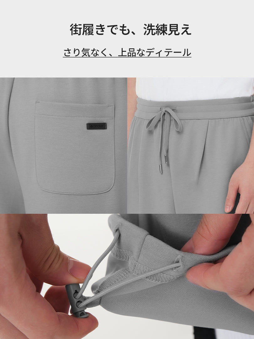 Mildmooth メンズ ワイドパンツ - andar JAPAN