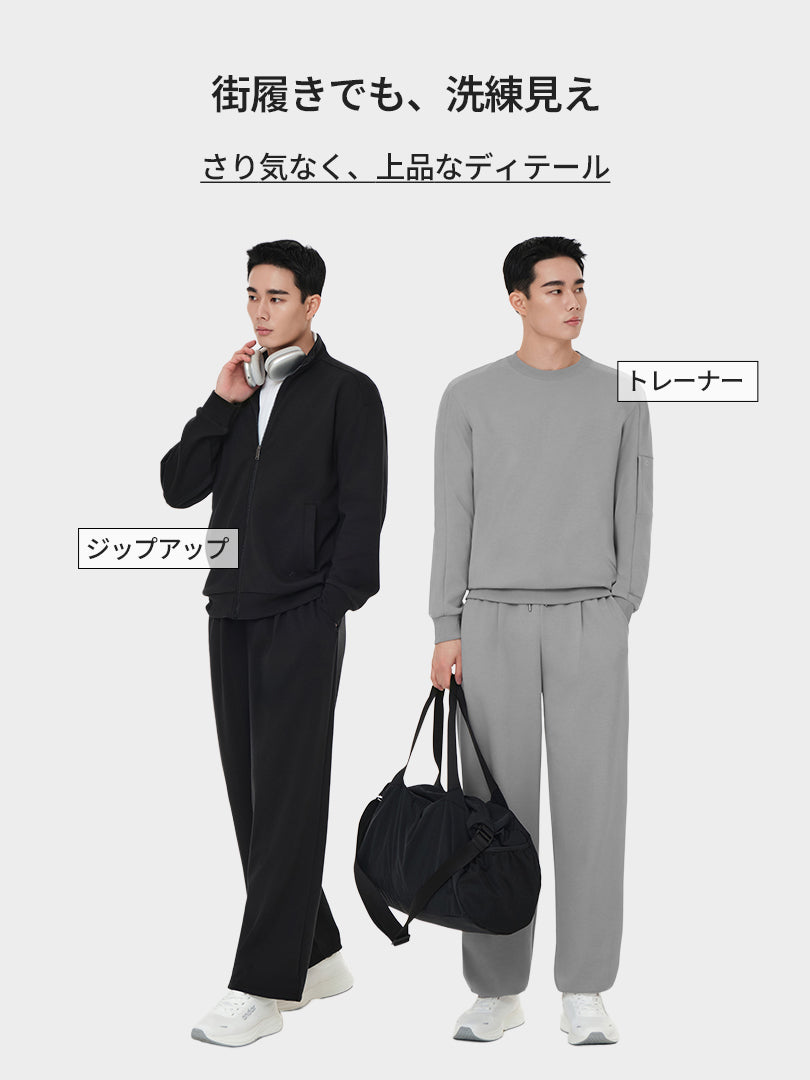 Mildmooth メンズ ワイドパンツ