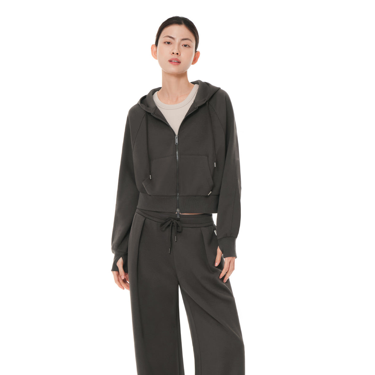 mildmooth クロップド フルジップパーカー - andar JAPAN