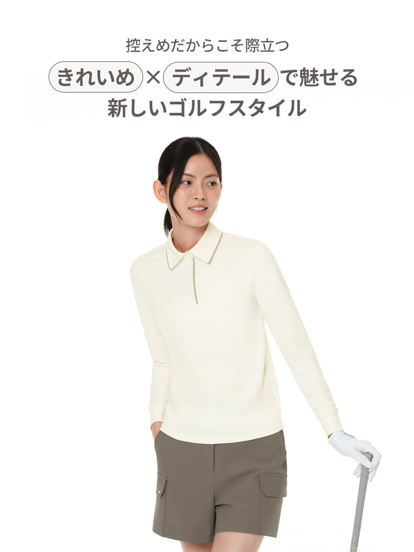 Active Warm プラス ポイント ポロ ロングスリーブ