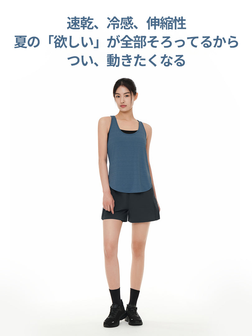 Cool Breeze レーサーバック ノースリーブ
