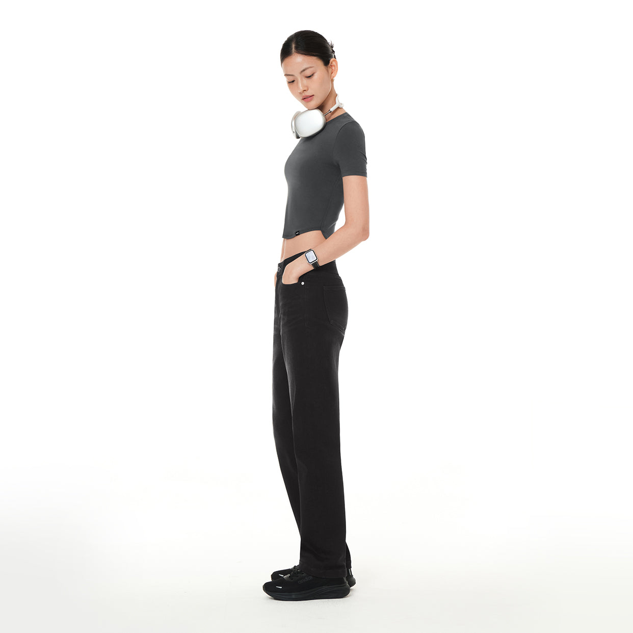 andarストレートフィット ブラックジーンズ airdenim ストレートフィット ブラックデニム – andar JAPAN
