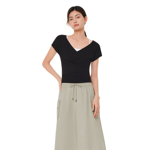 softmodal クロス ラップスタイル (半袖)