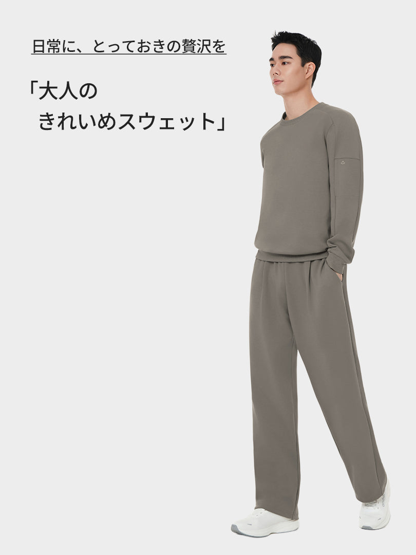 Mildmooth メンズ リラックスフィット トレーナー