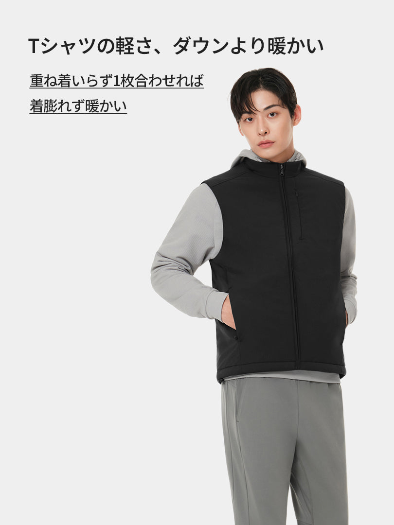 Primaloft メンズ ライトベスト＋シームレスボクサーパンツ贈呈 - andar JAPAN