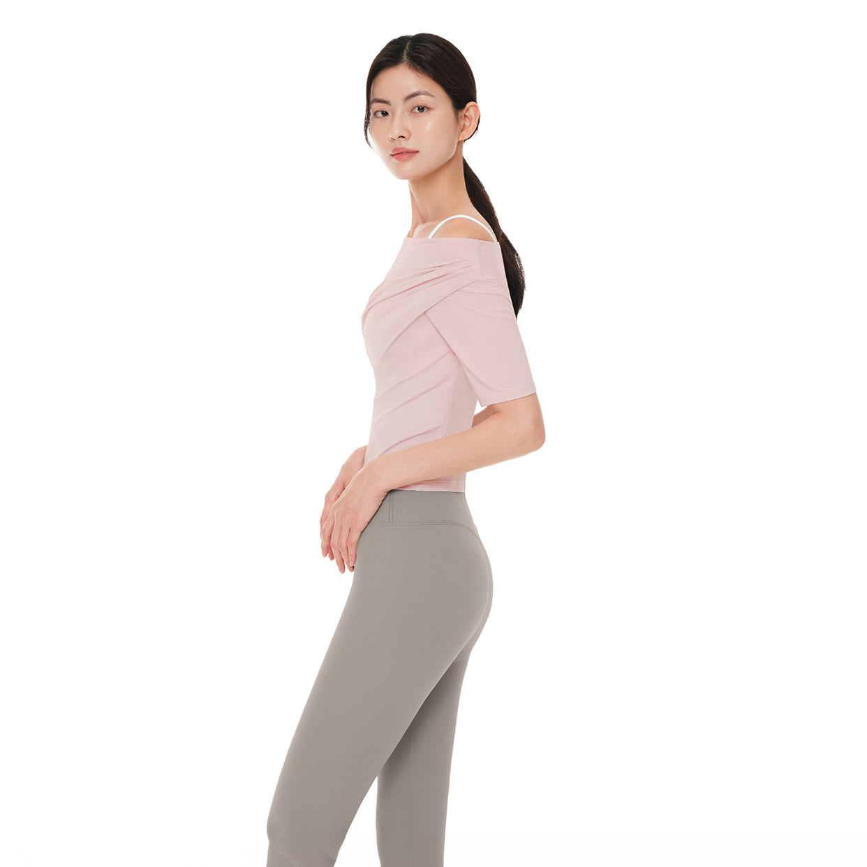 softmodal ドレープトップス (半袖)