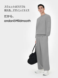 [SET] Mildmooth メンズ セットアップ (ワイドパンツ＋トレーナー)