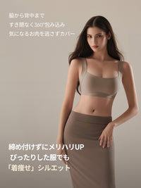 [3SET] andar カバーフィット 脇高ブラ＆ショーツ(ワンモールド型/ホックあり) - andar JAPAN