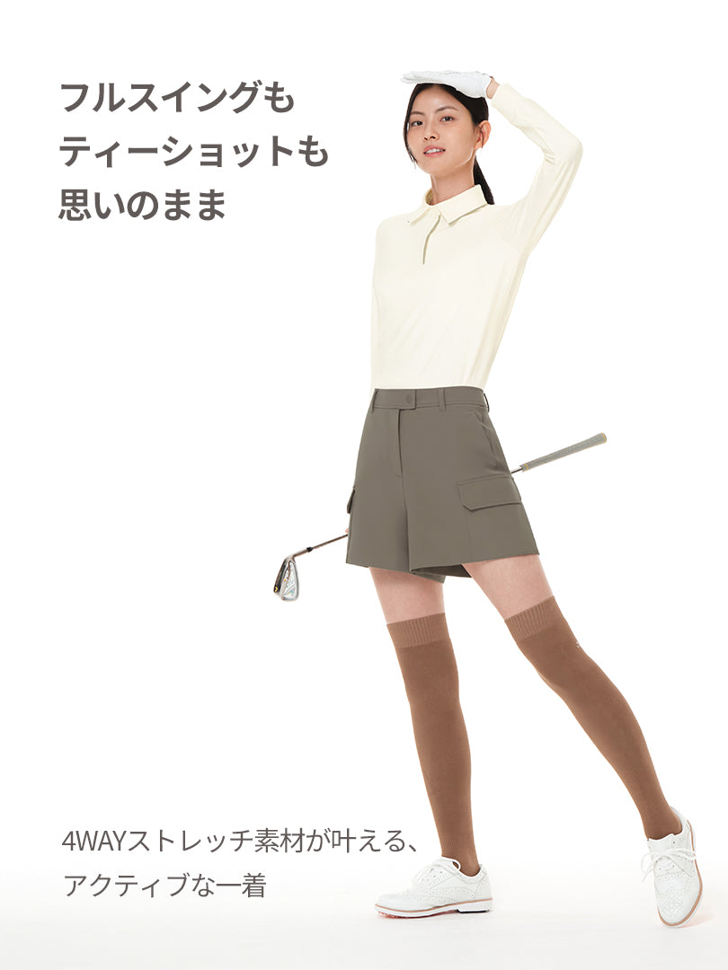 Active Warm プラス ポイント ポロ ロングスリーブ