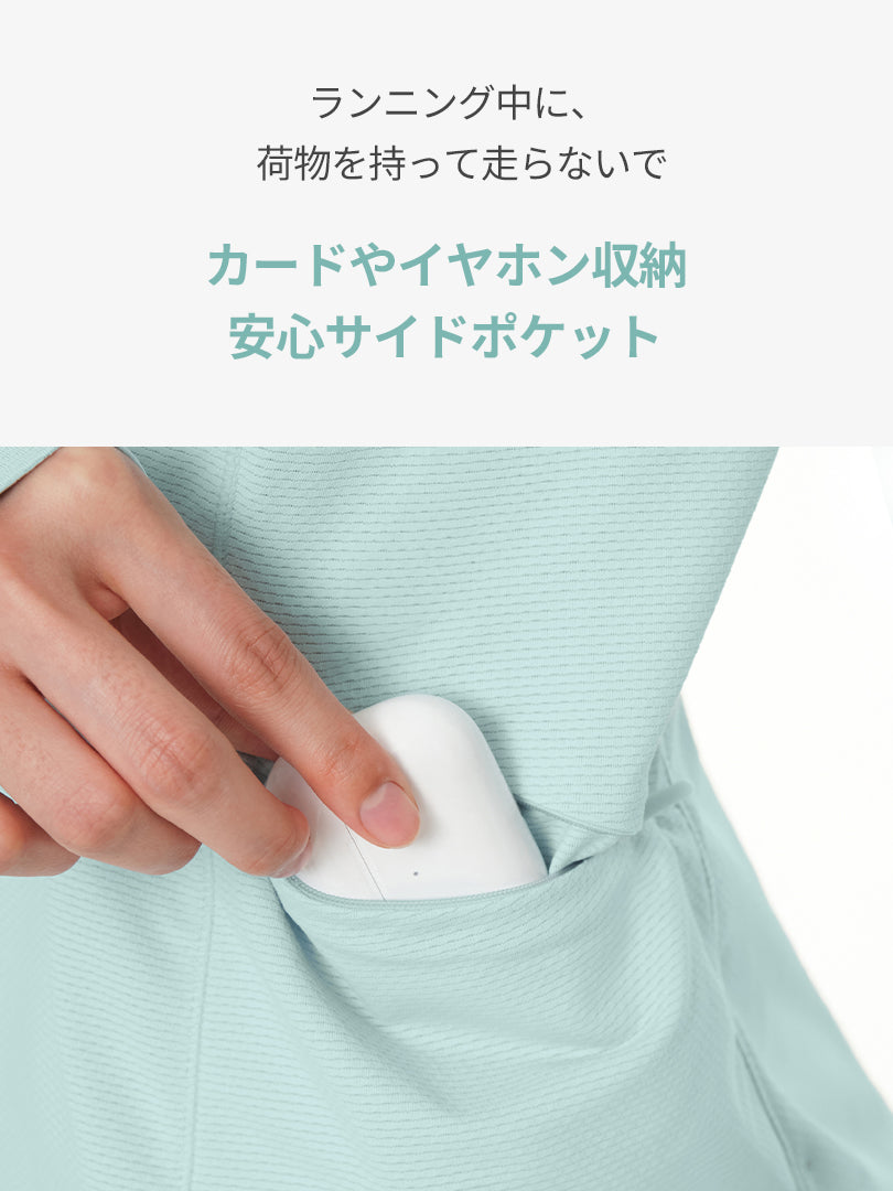 ライトブースト ポケット ランニング Tシャツ (長袖) - andar JAPAN