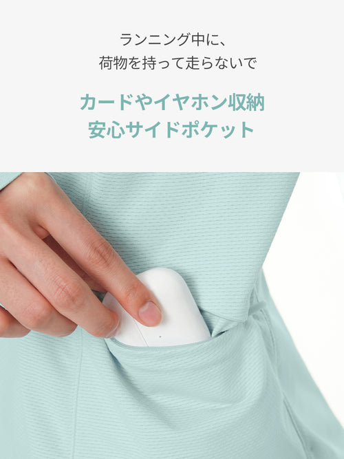 ライトブースト ポケット ランニング Tシャツ (長袖) - andar JAPAN