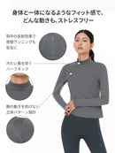 ハーフネックトップス (長袖) - andar JAPAN