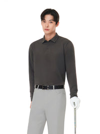 Airy Fit Feather メンズ ポロシャツ (長袖) - andar JAPAN