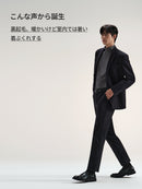 [SET] メンズ ライト裏起毛 オフィスセットアップ (Airsolid スラックス＋Airy Fit ポロシャツ)＋クラシックソックス贈呈 - andar JAPAN