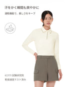 Active Warm プラス ポイント ポロ ロングスリーブ - andar JAPAN