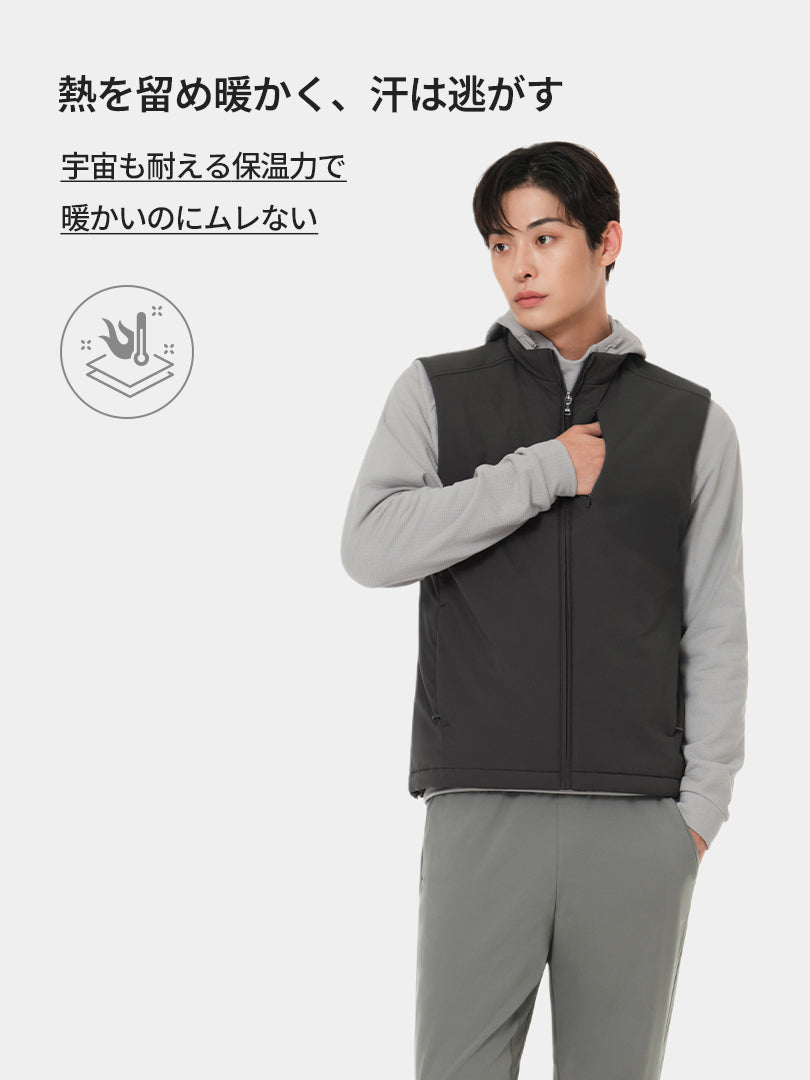 Primaloft メンズ ライトベスト＋シームレスボクサーパンツ贈呈 - andar JAPAN