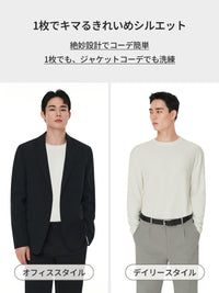 Primeknit メンズ ニットポロ (長袖)