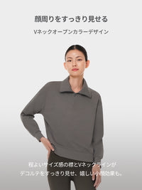 Airy Fit 裏起毛襟付きジップアップ - andar JAPAN