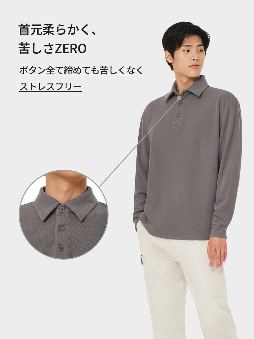 メンズ ロングスリーブ ニットポロ Primeknit メンズ ニットポロ (長袖) | andar JAPAN