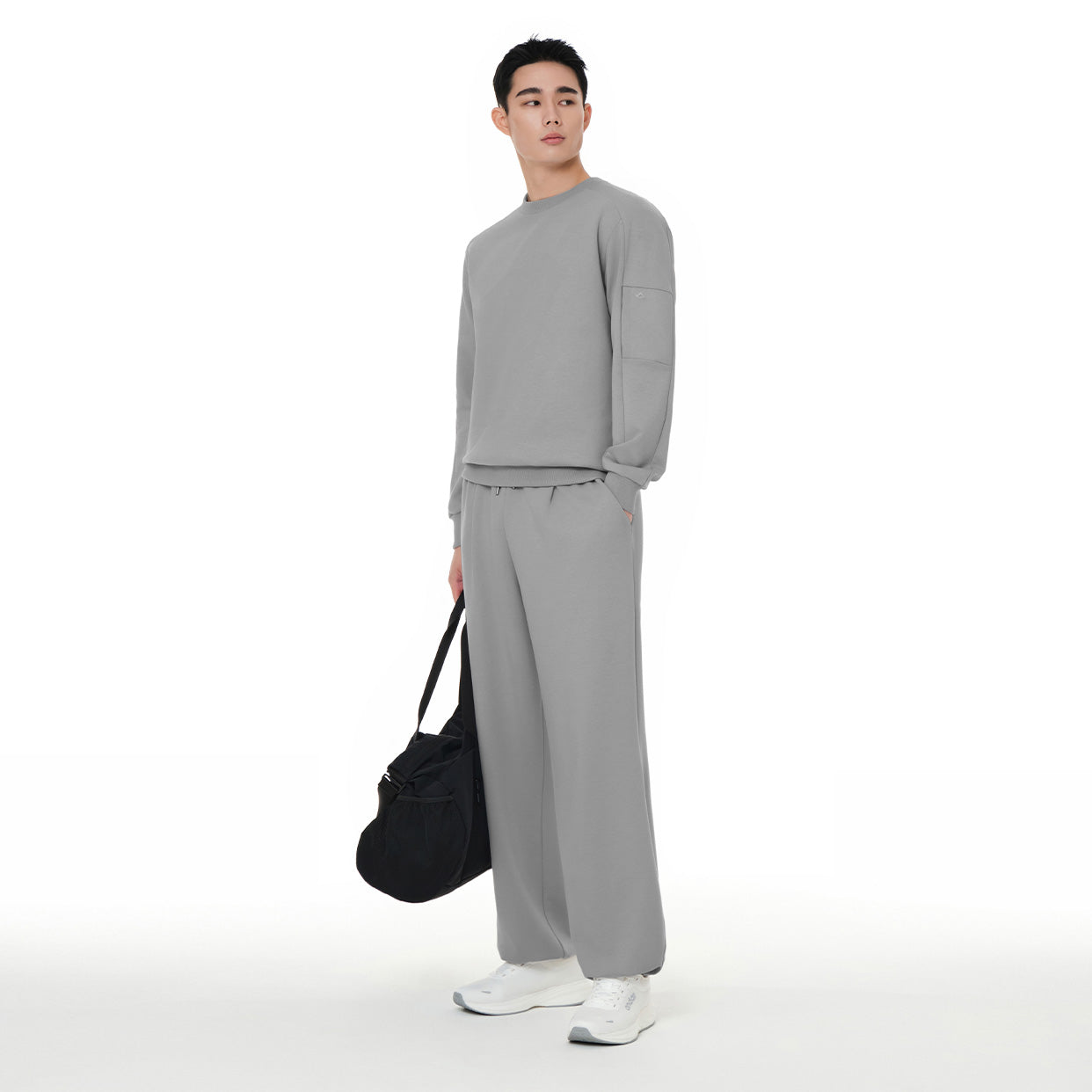 [SET] mildmooth メンズ セットアップ (ワイドパンツ＋トレーナー) - andar JAPAN