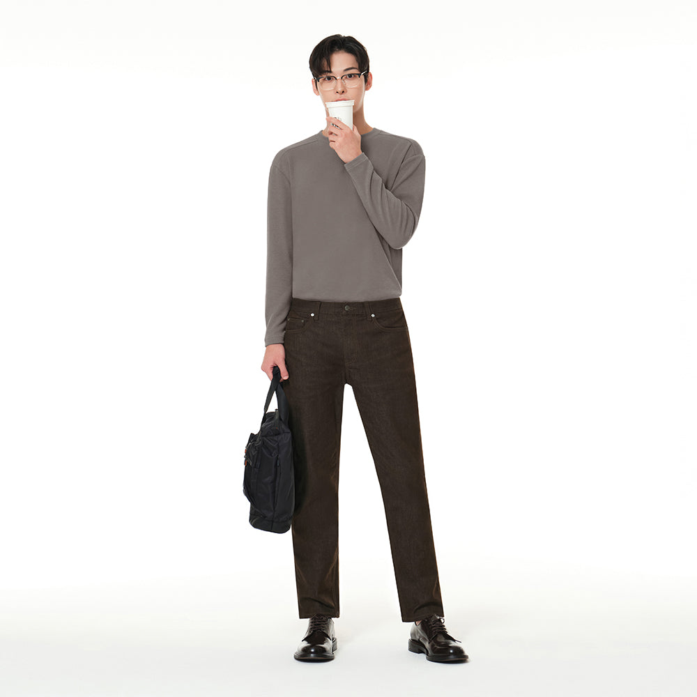 airdenim メンズ スリムテーパードパンツ