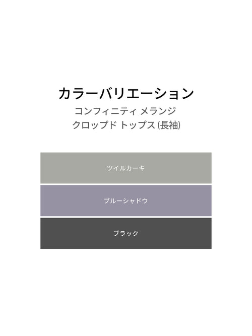 コンフィニティ メランジ クロップド トップス (長袖) - andar JAPAN