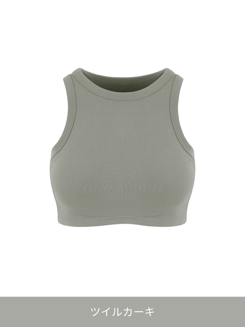 コンフィニティ メランジ クロップド スポーツブラ - andar JAPAN