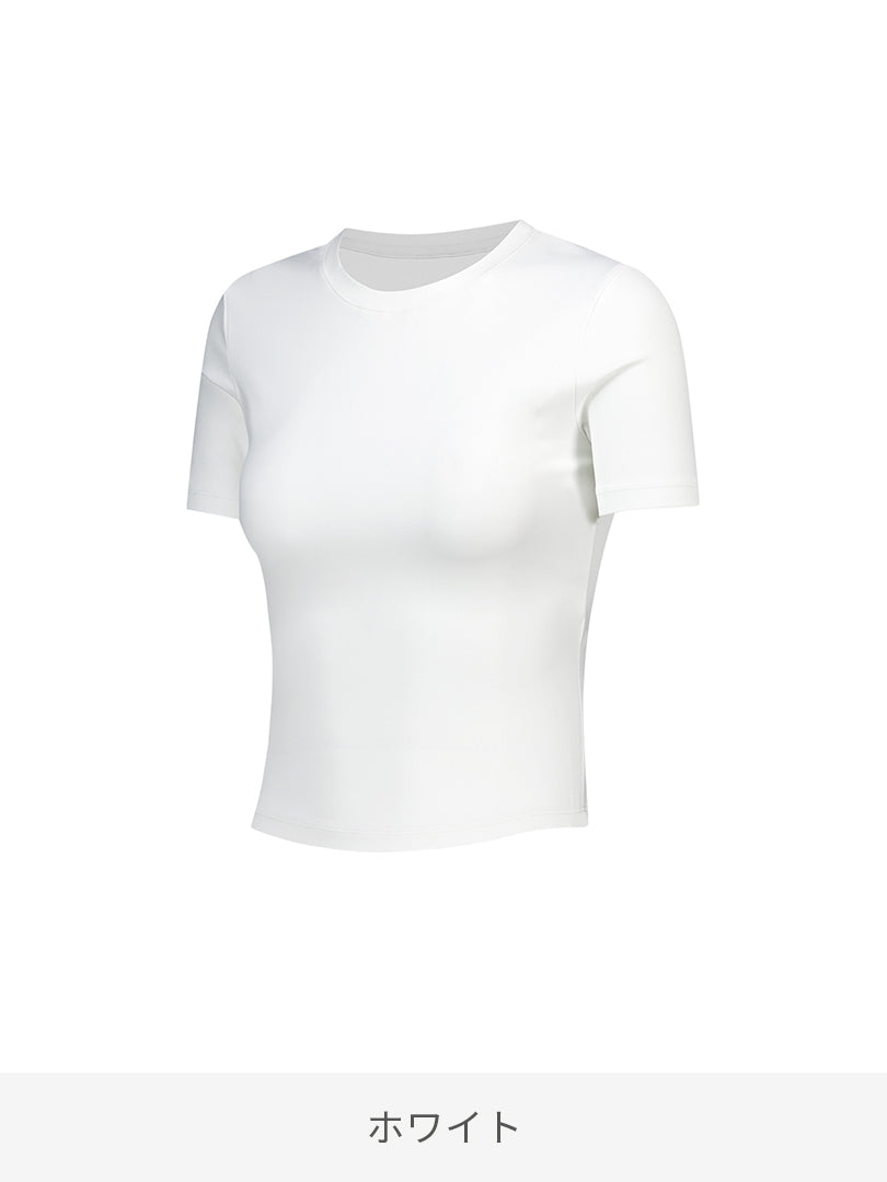 Softension クロップド トップス (半袖) - andar JAPAN