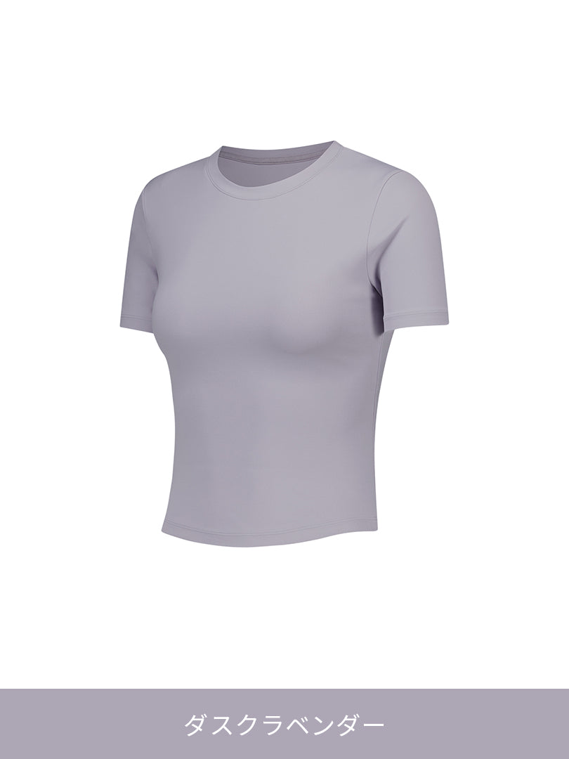 Softension クロップド トップス (半袖) - andar JAPAN