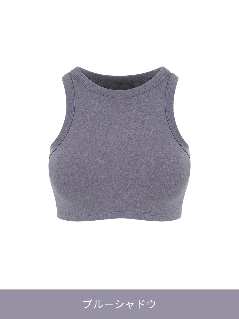コンフィニティ メランジ クロップド スポーツブラ - andar JAPAN