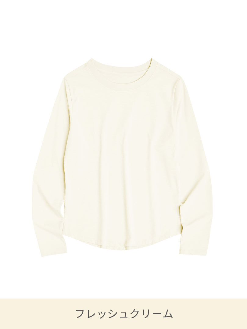 [LINE連携会員限定] NEW Airy Fit スリムフィット Tシャツ (長袖)X - andar JAPAN