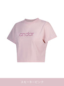 Cottonlight シグネチャー ロゴ クロップド Tシャツ (半袖) - andar JAPAN