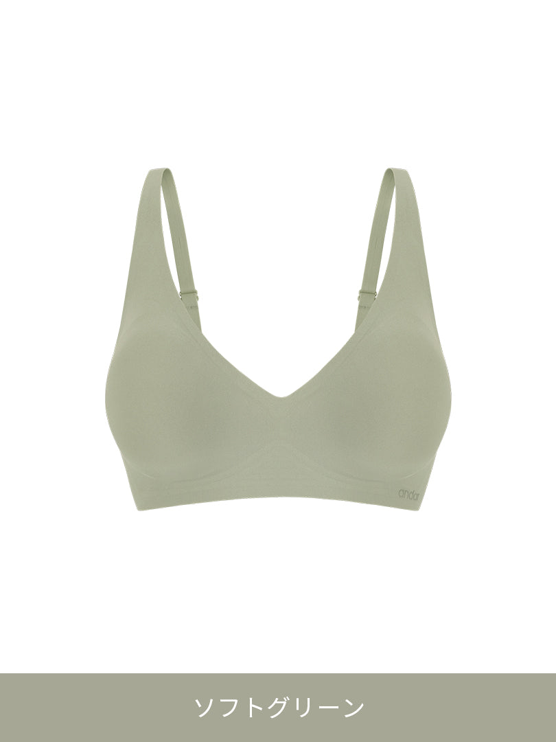 [3SET] andar オールデイフィット ブラ (ホックなし)＆ショーツ - andar JAPAN