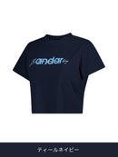 Cottonlight シグネチャー ロゴ クロップド Tシャツ (半袖) - andar JAPAN