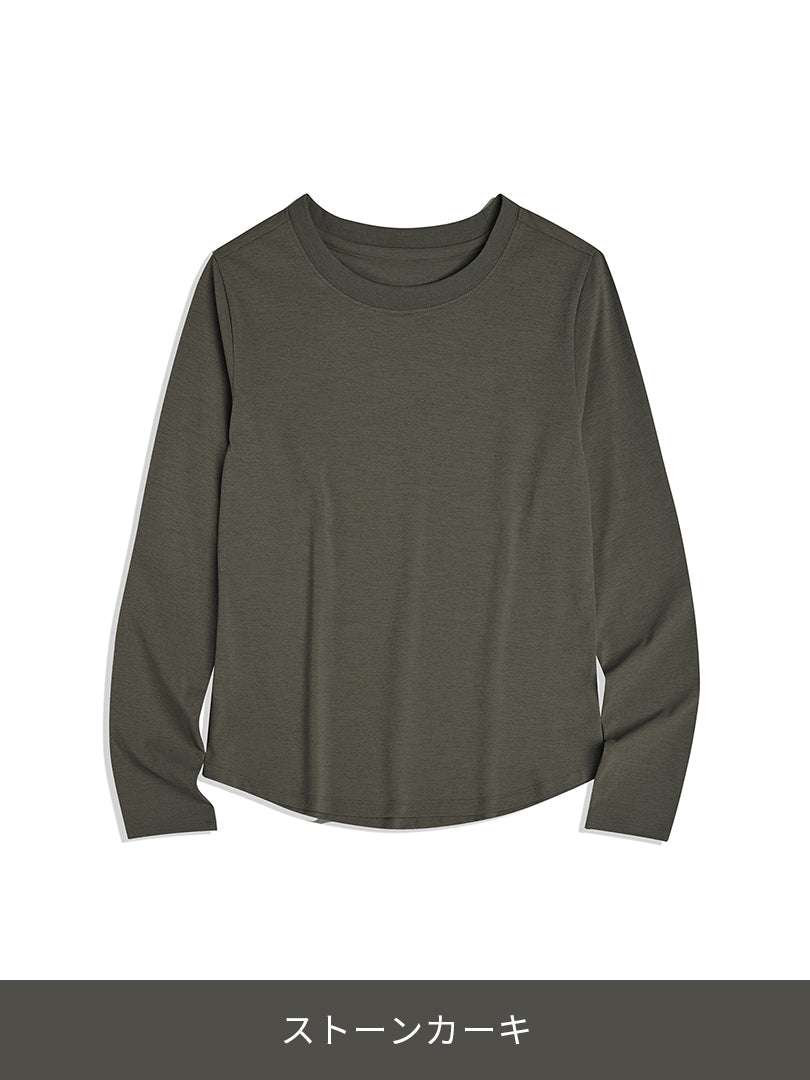 【送料込】 スリムフィット Fit Airy NEW Tシャツ JAPAN andar | (長袖) トップス