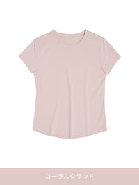 [春のくすみカラー] 運動コーデ悩み解決セット (スリムフィットTシャツ＋レギンス) - andar JAPAN