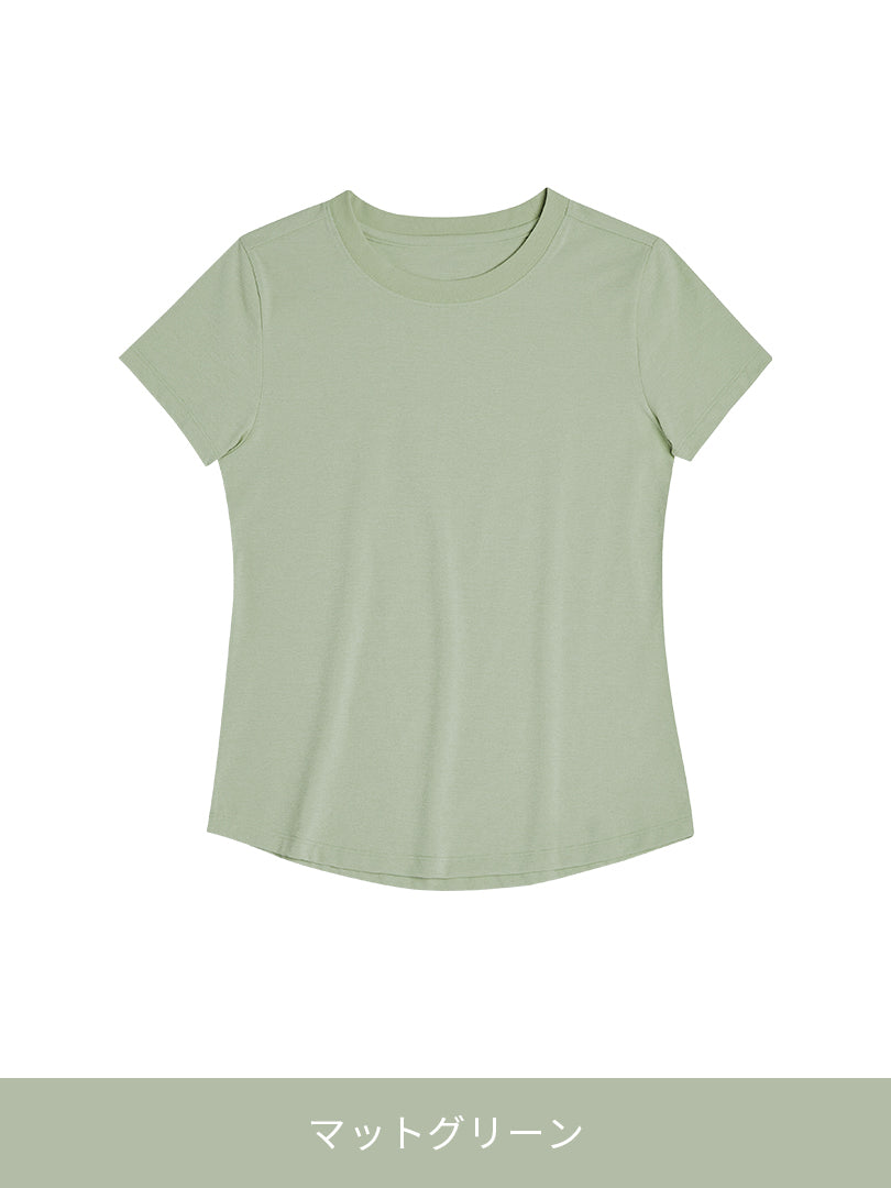 [春のくすみカラー] NEW Airy Fit スリムフィット Tシャツ (半袖) - andar JAPAN