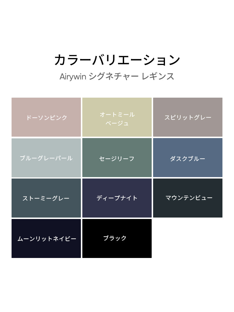 Airywin シグネチャー レギンス (ベストカラー)