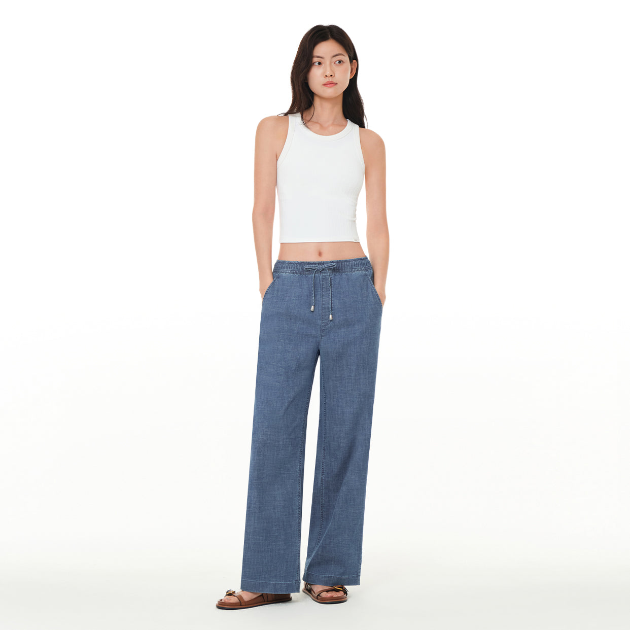 ice airdenim イージーワイドデニム
