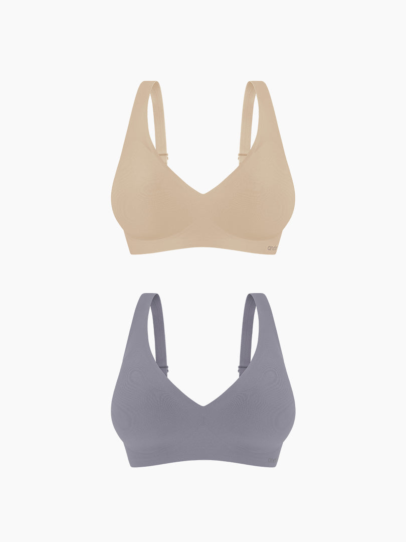 [2SET] andar オールデイフィット ブラ (パッド一体型 / 2タイプ選択可)