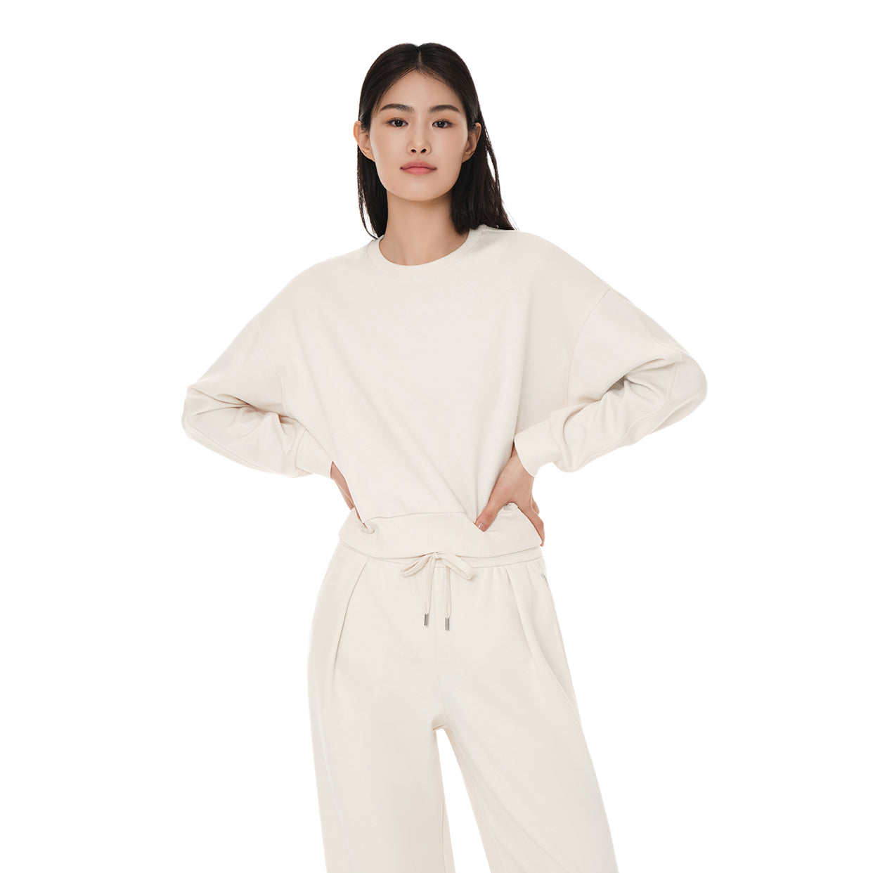 mildmooth オーバーフィット クロップドスウェット - andar JAPAN