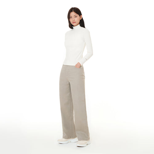 urbancotton ストレッチワイドパンツ - andar JAPAN