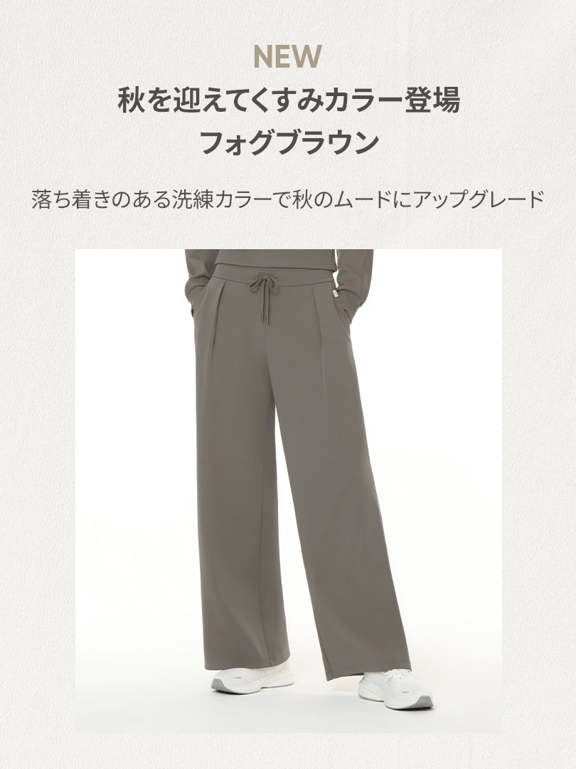 [SET] Mildmooth セットアップ  (ポロスウェット+ワイドパンツ)+シームレスショーツ贈呈 - andar JAPAN