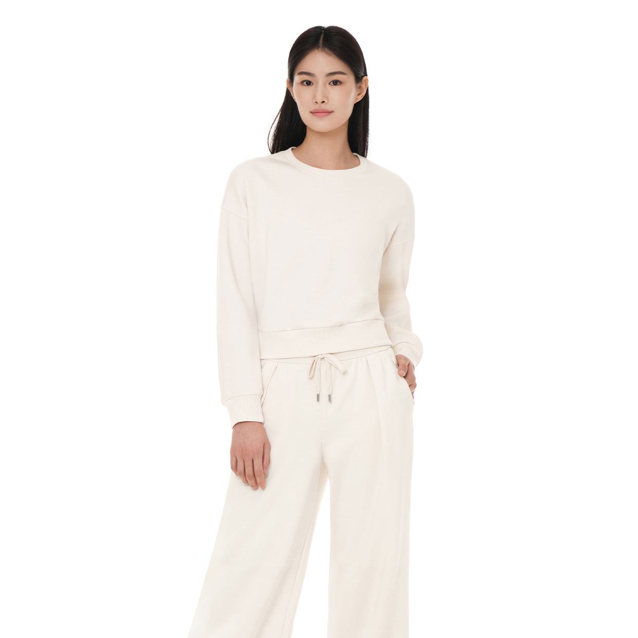 mildmooth オーバーフィット クロップドスウェット - andar JAPAN