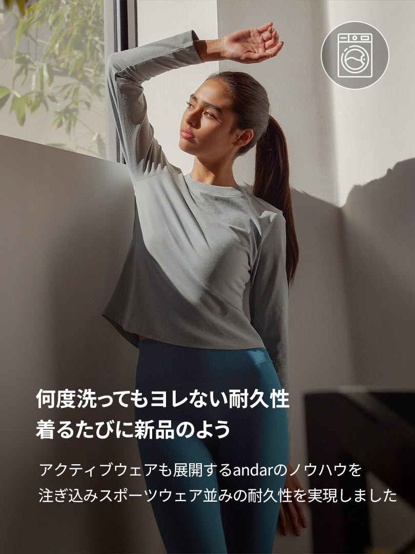 NEW Airy Fit スリムフィット Tシャツ (長袖)