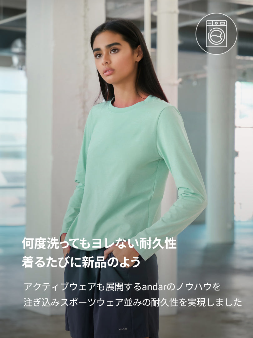NEW Airy Fit スリムフィット Tシャツ (長袖)