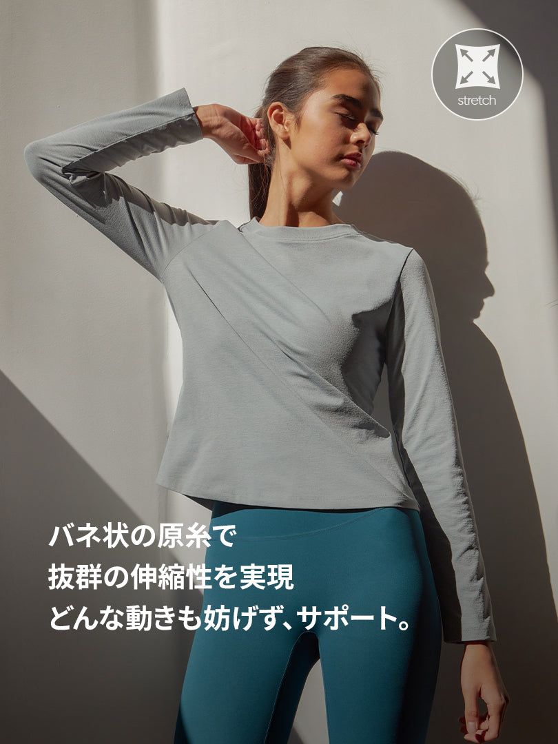NEW Airy Fit スリムフィット Tシャツ (長袖)