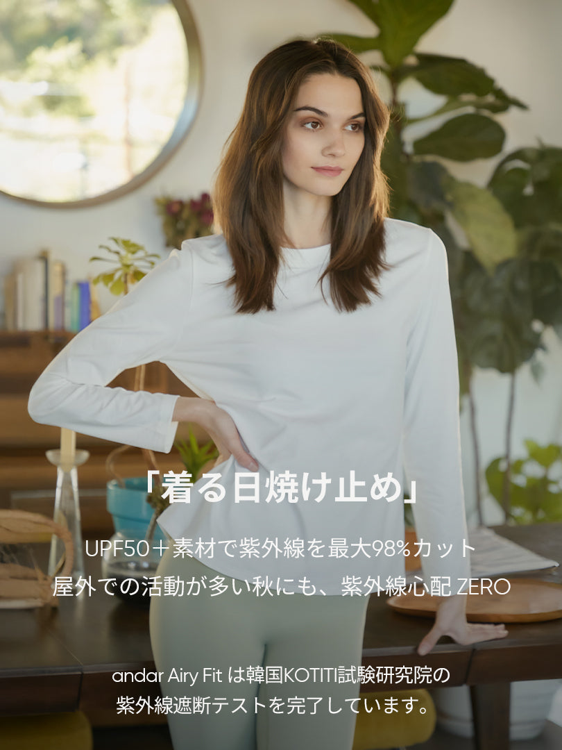 [3SET] NEW Airy Fit スタンダードフィット Tシャツ (長袖)
