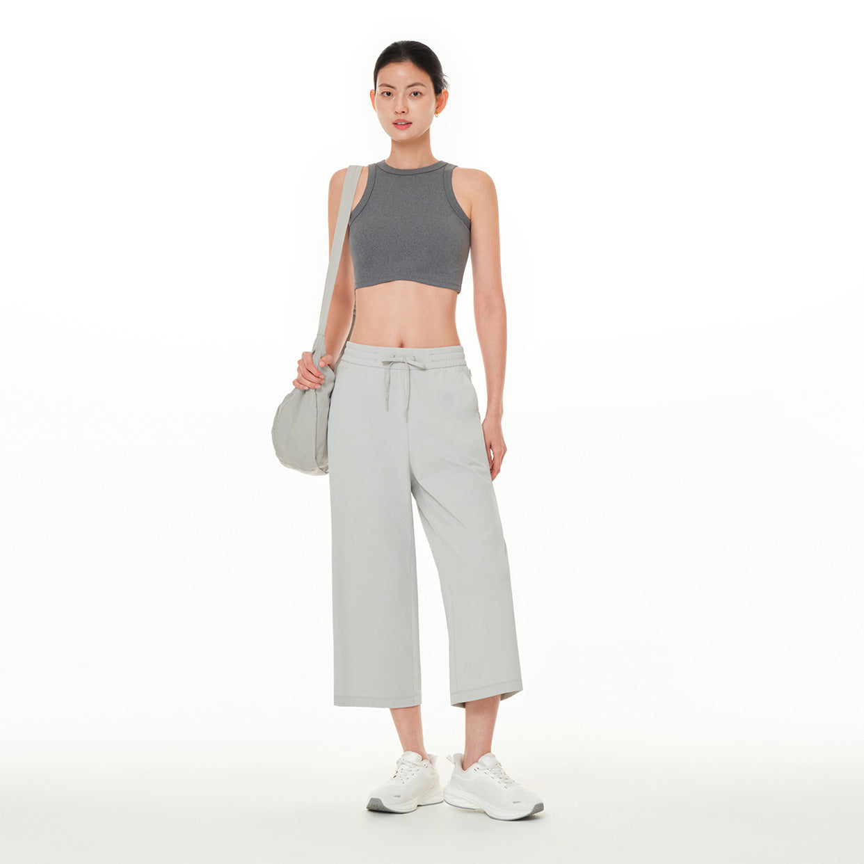 airyfit ワイド クロップドパンツ