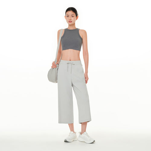 airyfit ワイド クロップドパンツ